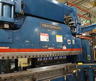 CNC Forming Metal manufacturing Press Brake Equipment located in Milwaukee area